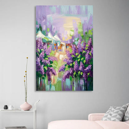 Rochester Lilac Festival Scene Sitting Room - Canvas Wall Art
