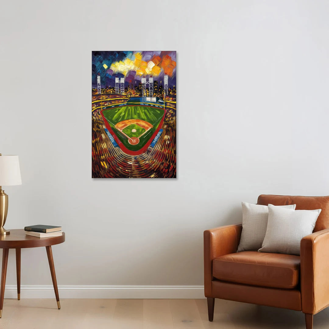 Rochester Red Wings Stadium - Canvas Wall Art - Sofa - 24x36