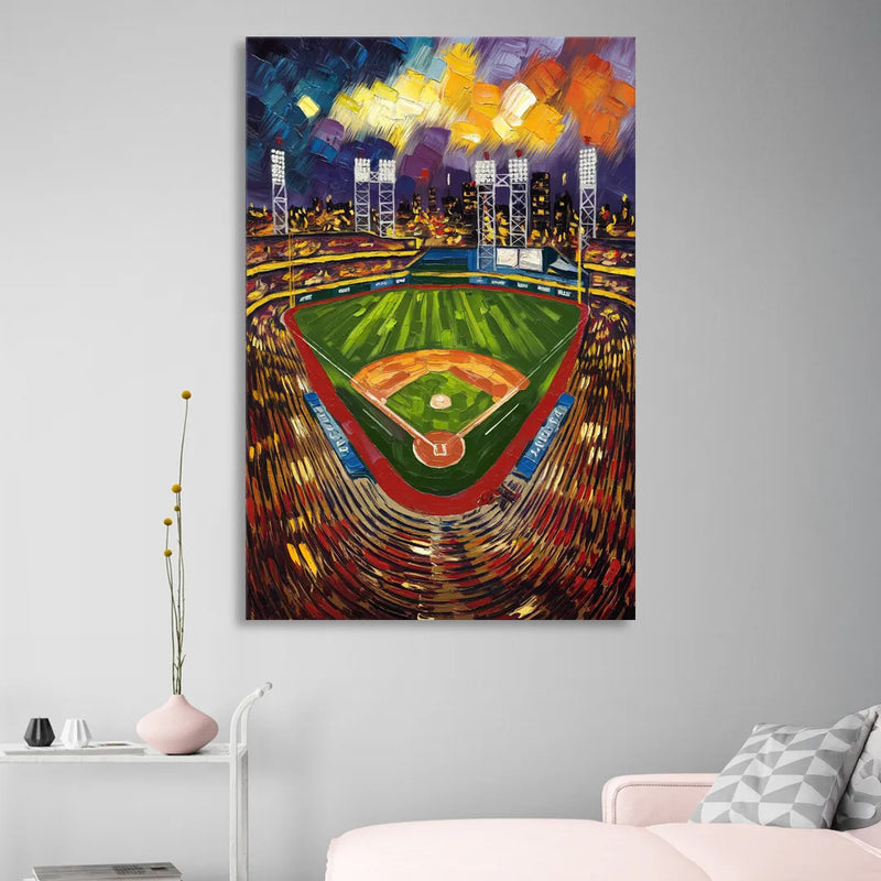 Rochester Red Wings Stadium Living Room - Canvas Wall Art