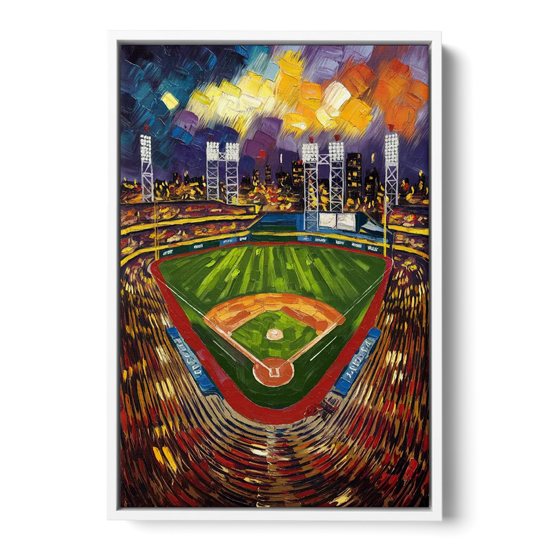 Rochester Red Wings Stadium Front - White Canvas Wall Art