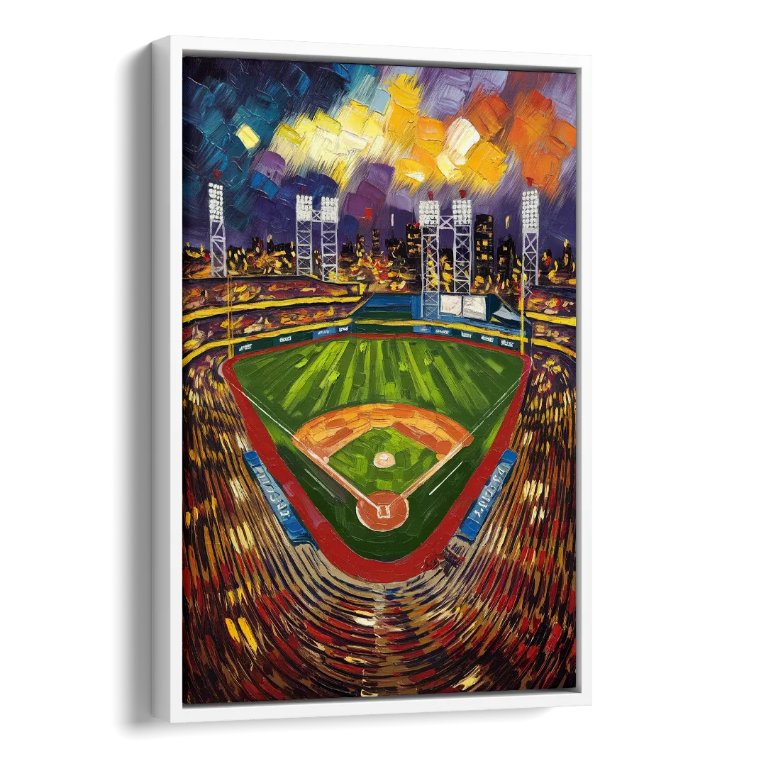 Rochester Red Wings Stadium Side - White Canvas Wall Art