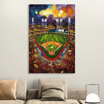 Rochester Red Wings Stadium Sitting Room - Canvas Wall Art