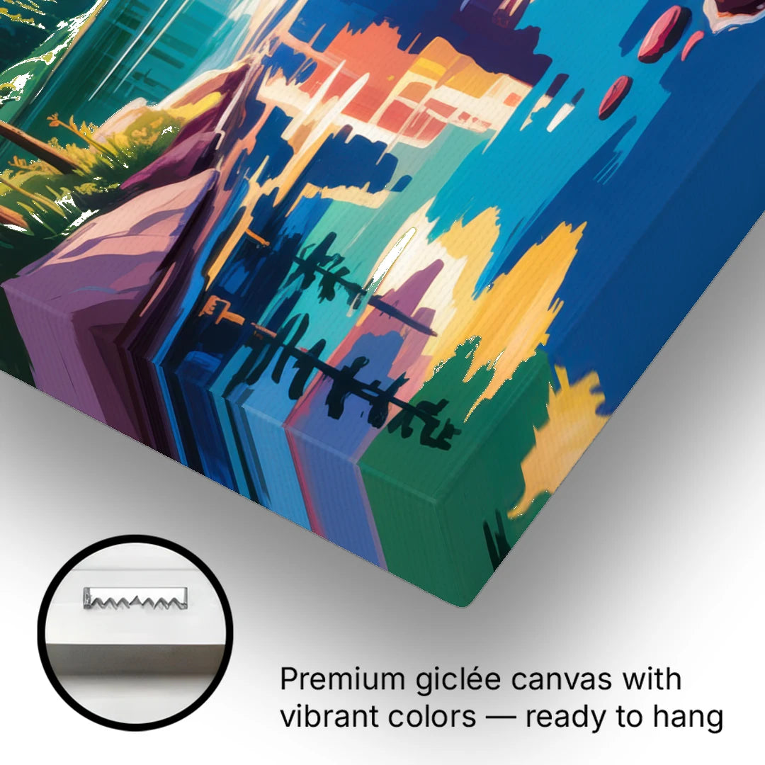 Rocky Mountain Serenity - Canvas Wall Art - Gallery Wrap Corner
