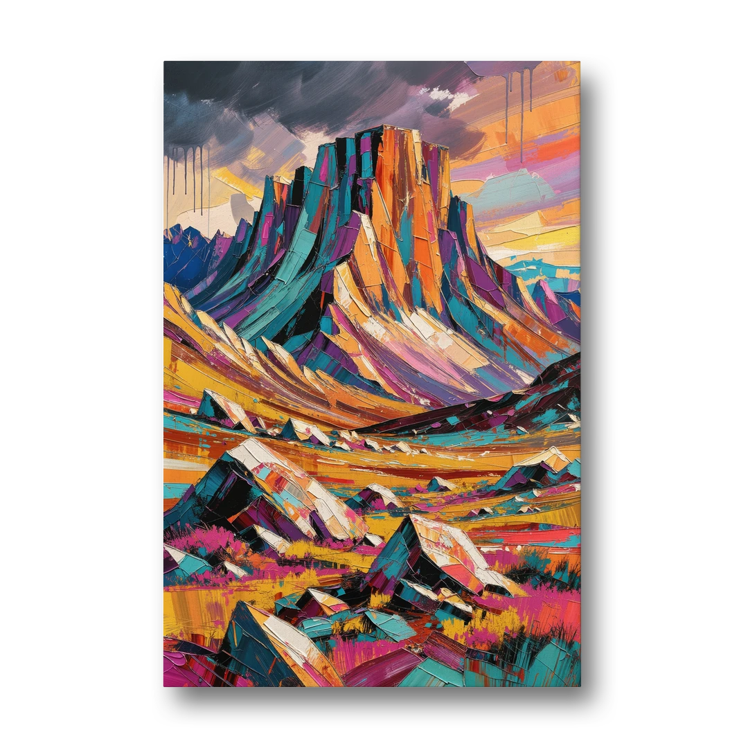 Rocky Mountain Tundra Storm - Canvas Wall Art - Front