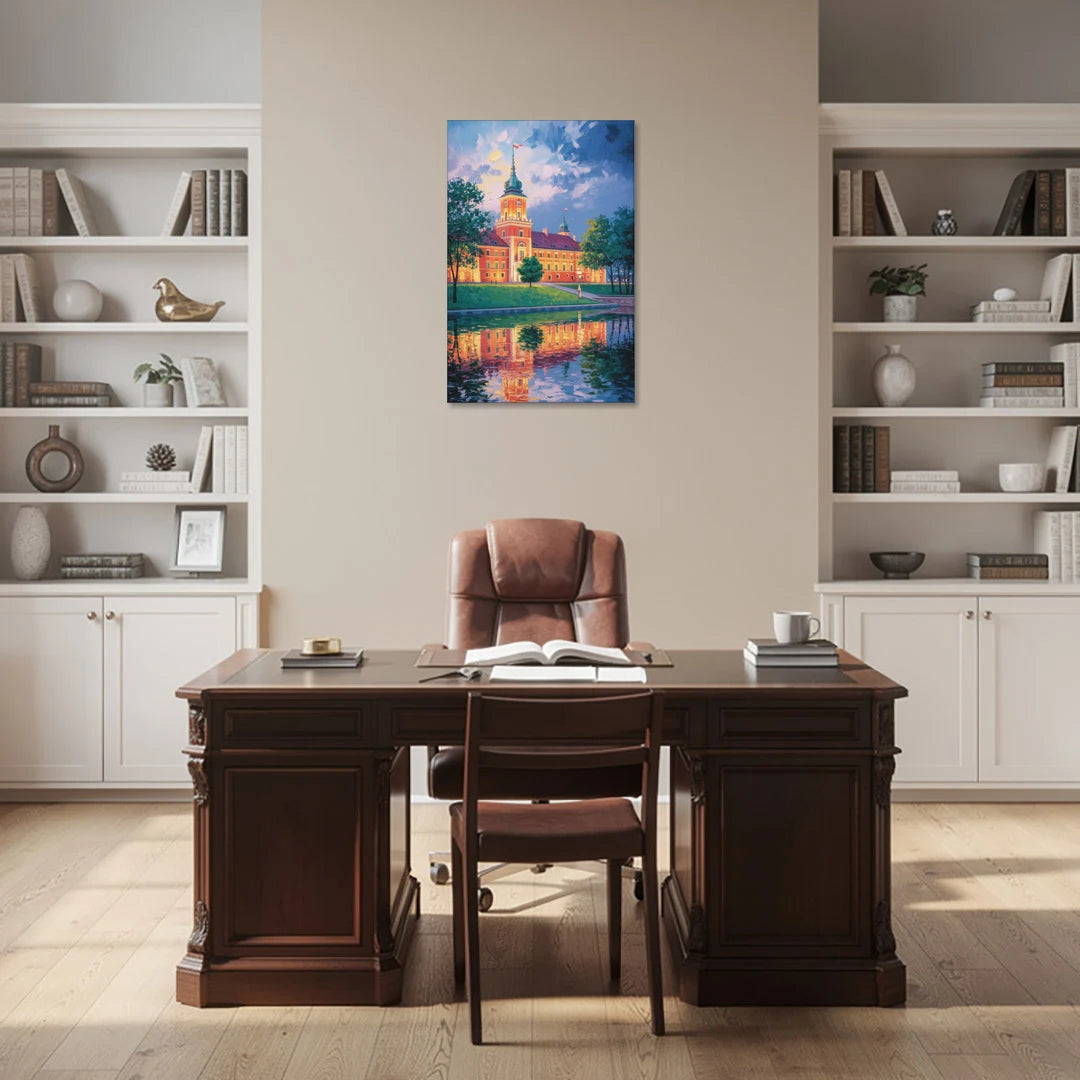 Royal Castle Glow - Canvas Wall Art - Office - 24x36