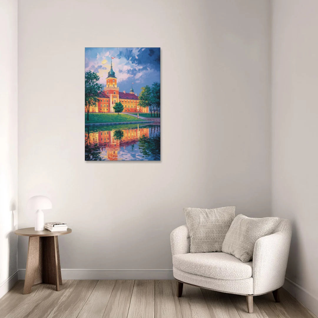 Royal Castle Glow - Canvas Wall Art - Sofa - 24x36