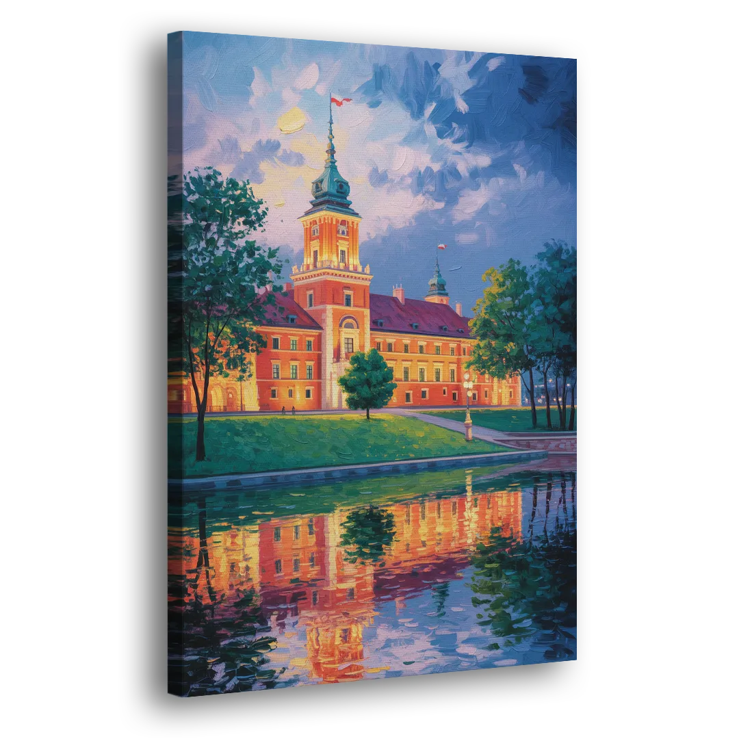 Royal Castle Glow Side - Canvas Wall Art