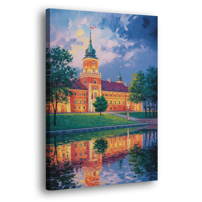 Royal Castle Glow Side - Canvas Wall Art