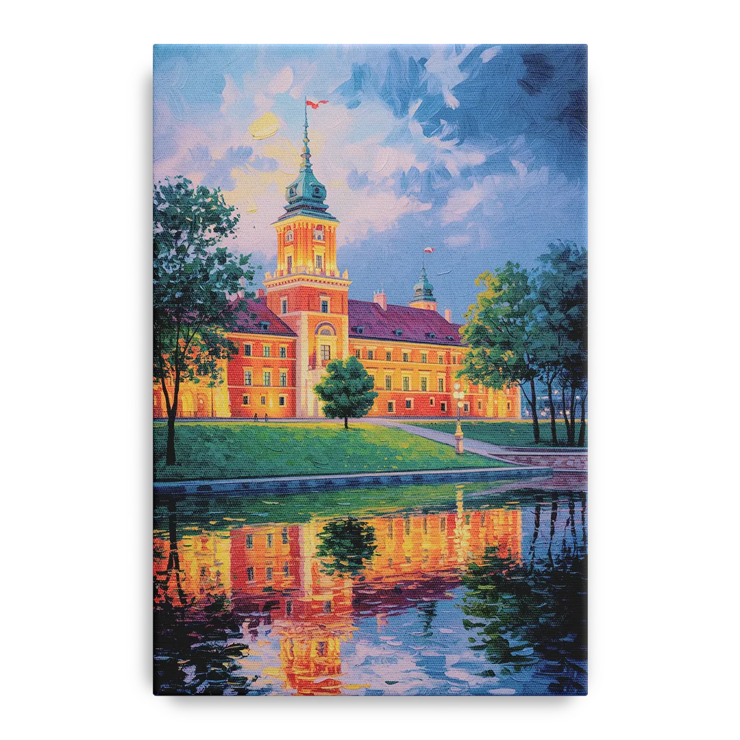 Royal Castle Glow Front - Canvas Wall Art