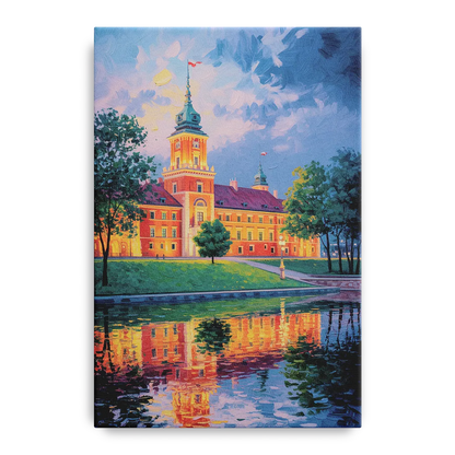 Royal Castle Glow Front - Canvas Wall Art