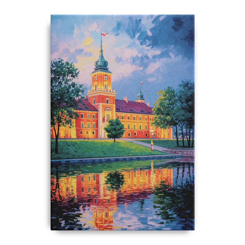 Royal Castle Glow Front - Canvas Wall Art