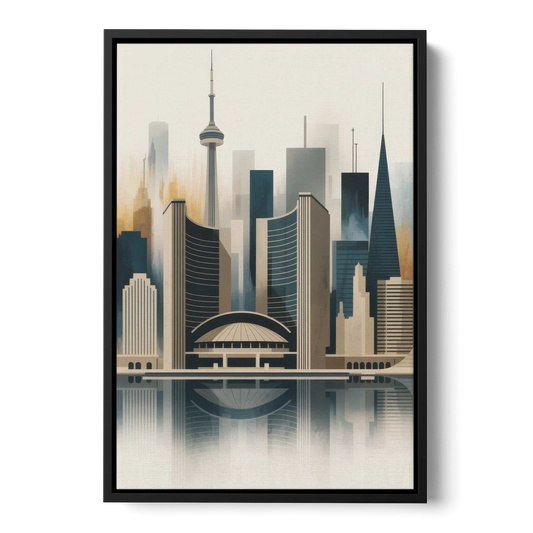 Royal Ontario Museum - Black Framed Canvas Wall Art - Front