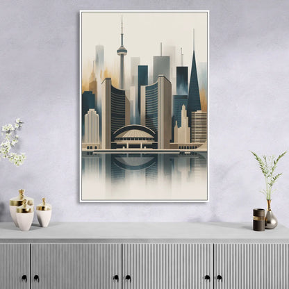 Royal Ontario Museum Sitting Room - White Canvas Wall Art