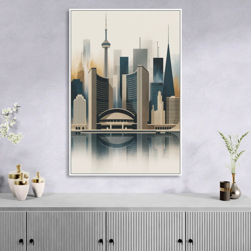 Royal Ontario Museum Sitting Room - White Canvas Wall Art