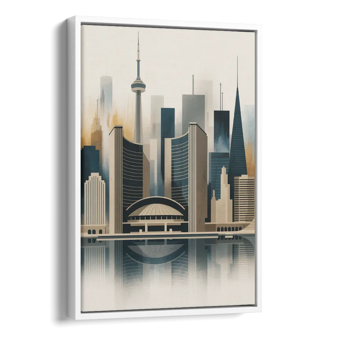 Royal Ontario Museum Side - White Canvas Wall Art