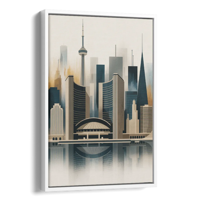 Royal Ontario Museum Side - White Canvas Wall Art