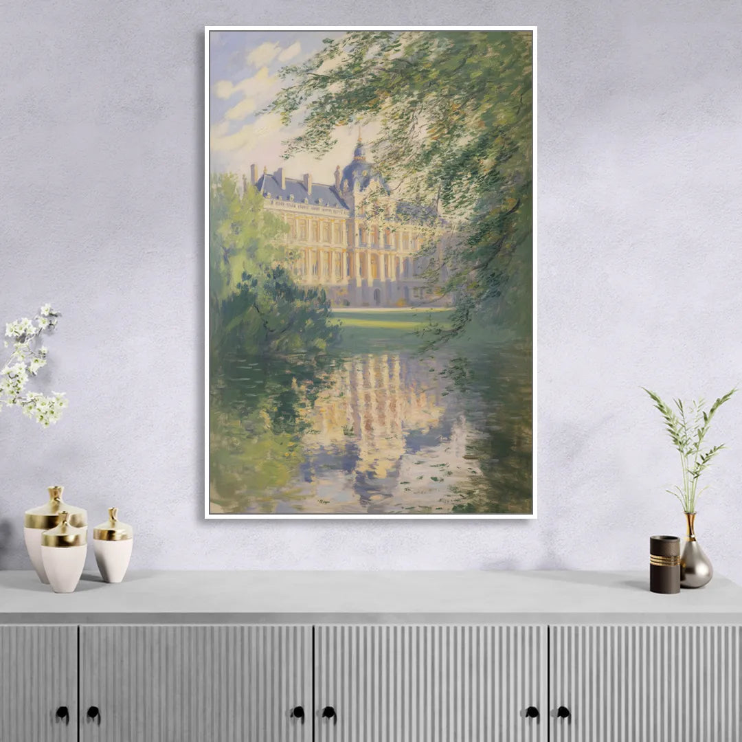 Royal Palace Serenity Sitting Room - White Canvas Wall Art