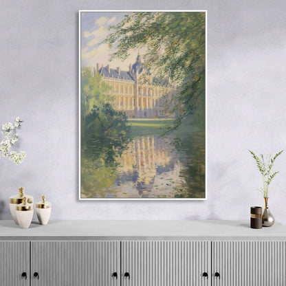 Royal Palace Serenity Sitting Room - White Canvas Wall Art