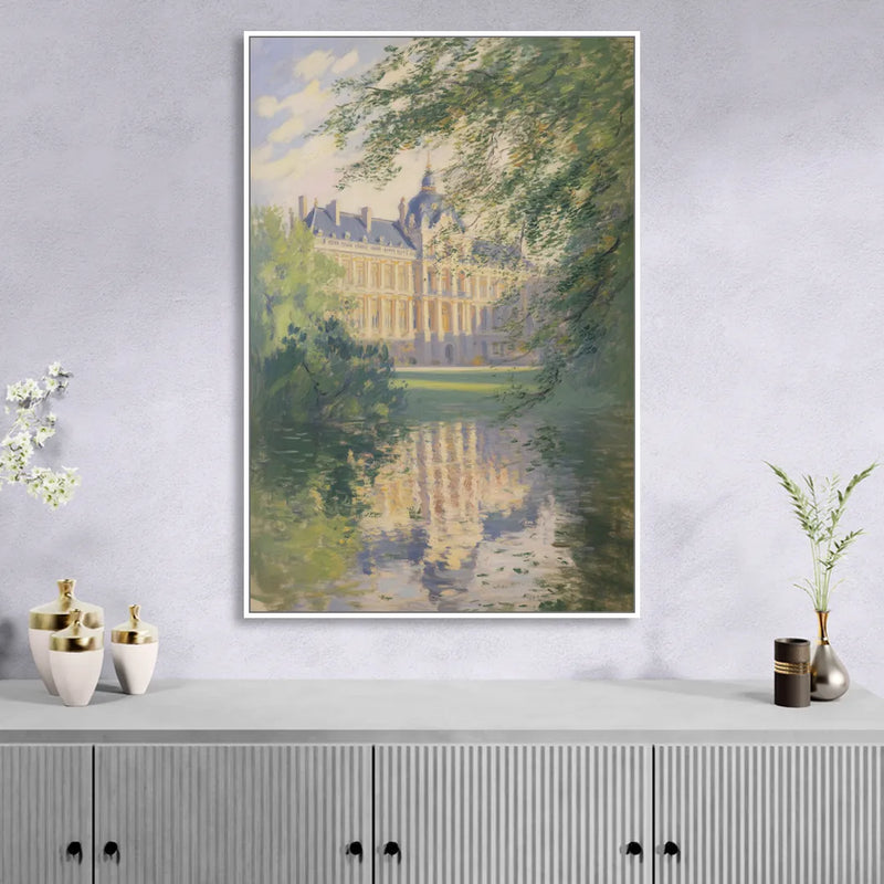 Royal Palace Serenity Sitting Room - White Canvas Wall Art