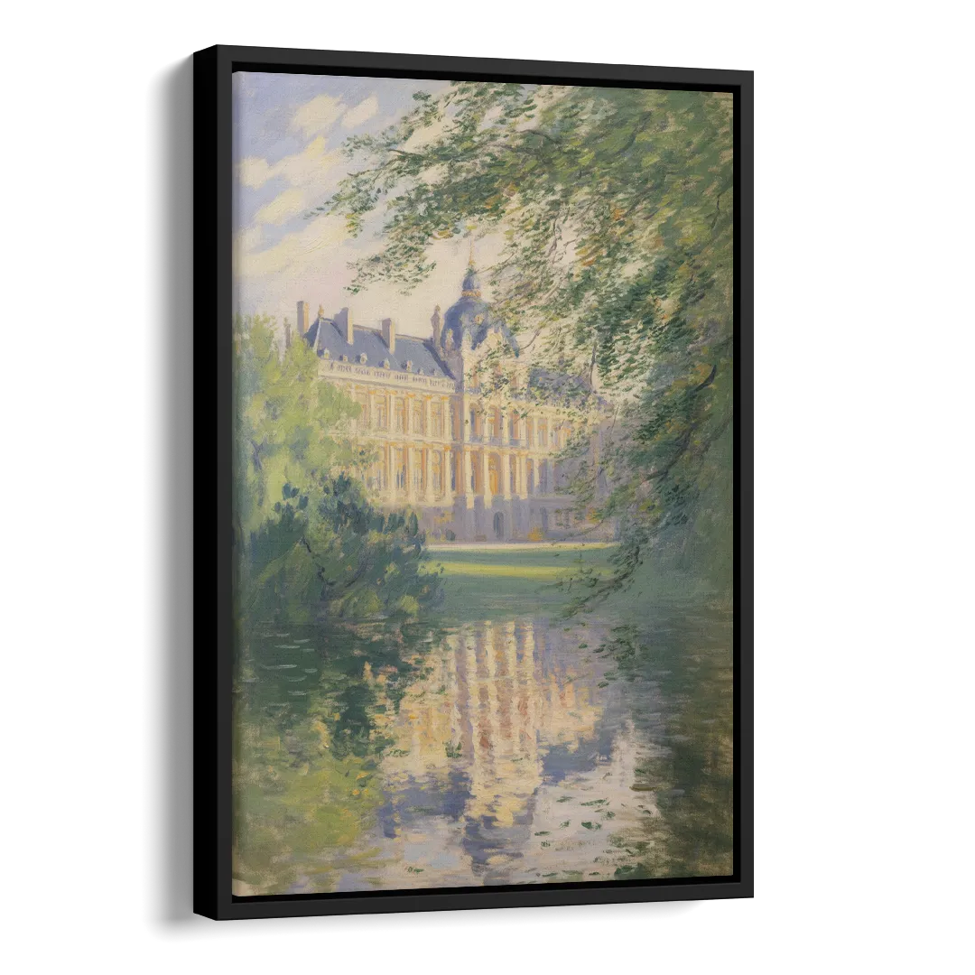 Royal Palace Serenity Side - Black Canvas Wall Art