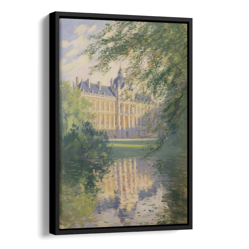 Royal Palace Serenity Side - Black Canvas Wall Art