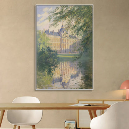 Royal Palace Serenity Living Room - White Canvas Wall Art