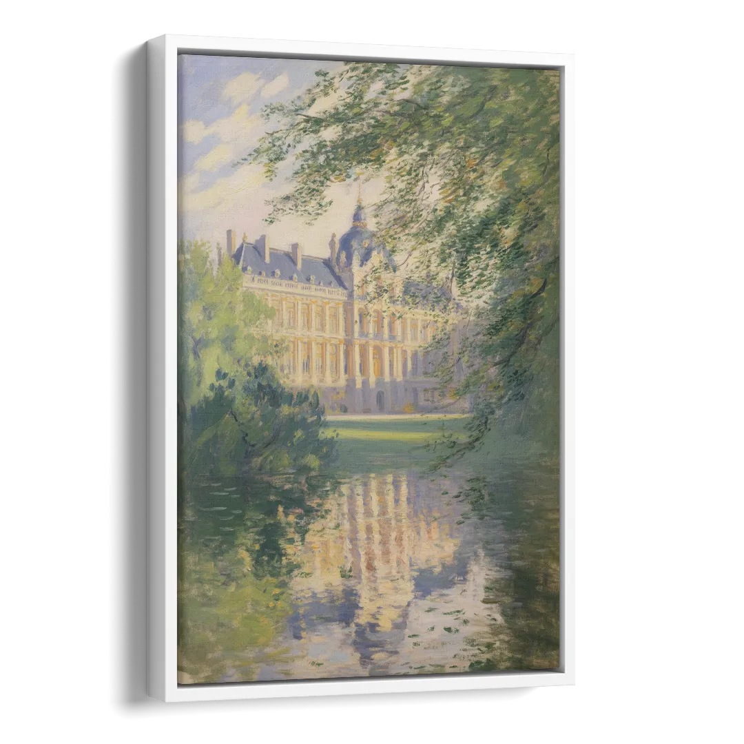 Royal Palace Serenity Side - White Canvas Wall Art