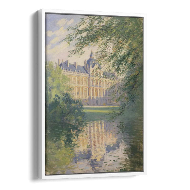 Royal Palace Serenity Side - White Canvas Wall Art