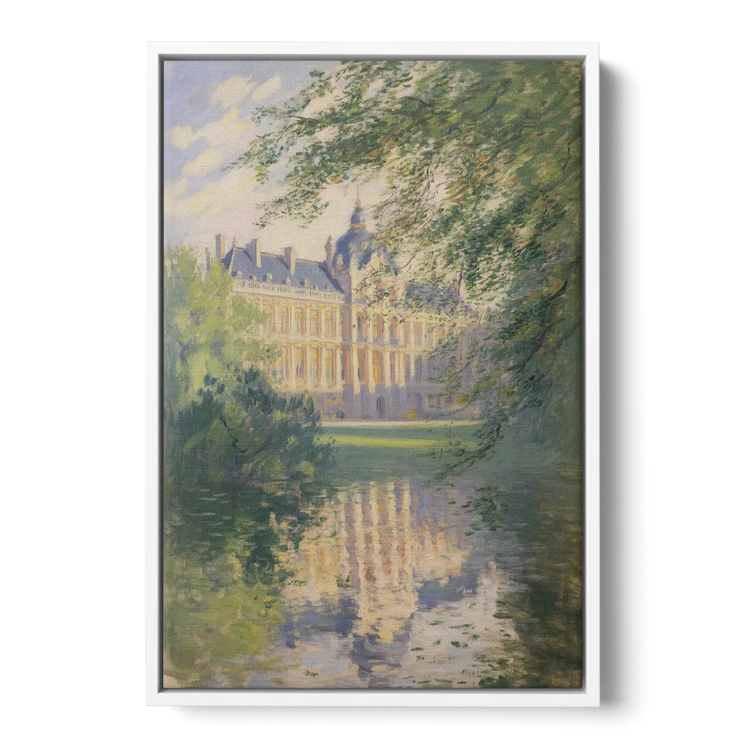 Royal Palace Serenity Front - White Canvas Wall Art