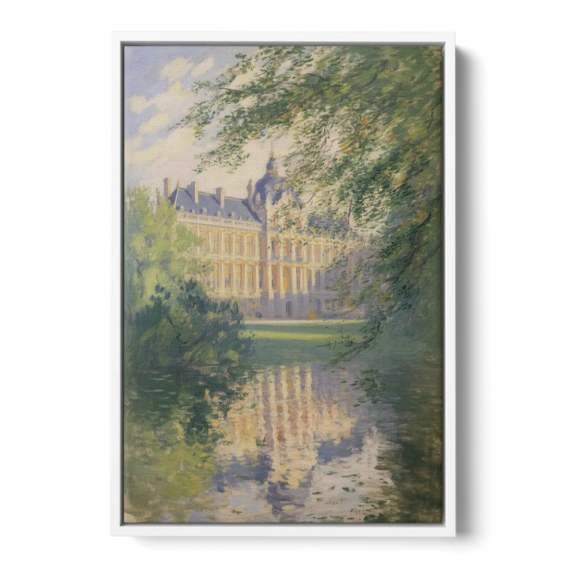 Royal Palace Serenity Front - White Canvas Wall Art