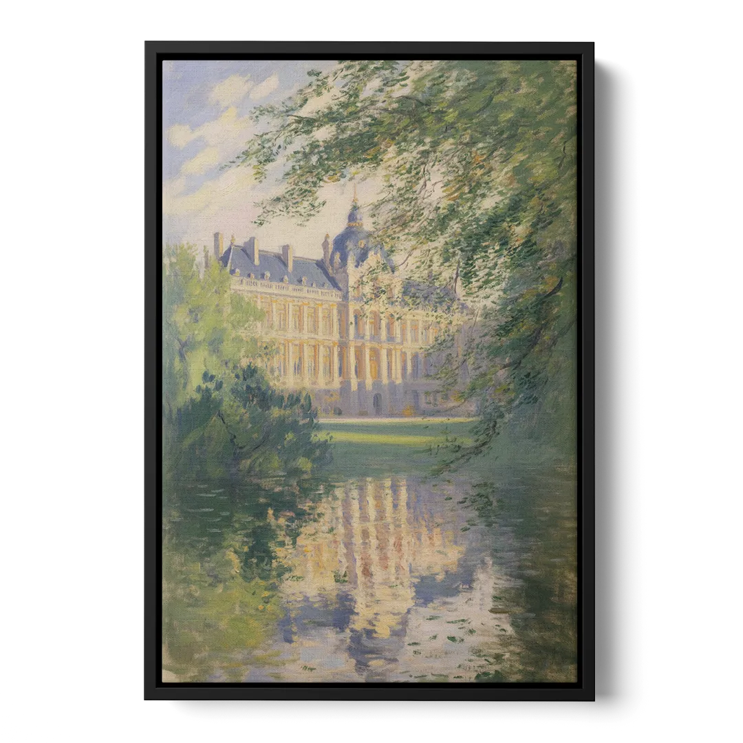 Royal Palace Serenity Front - Black Canvas Wall Art