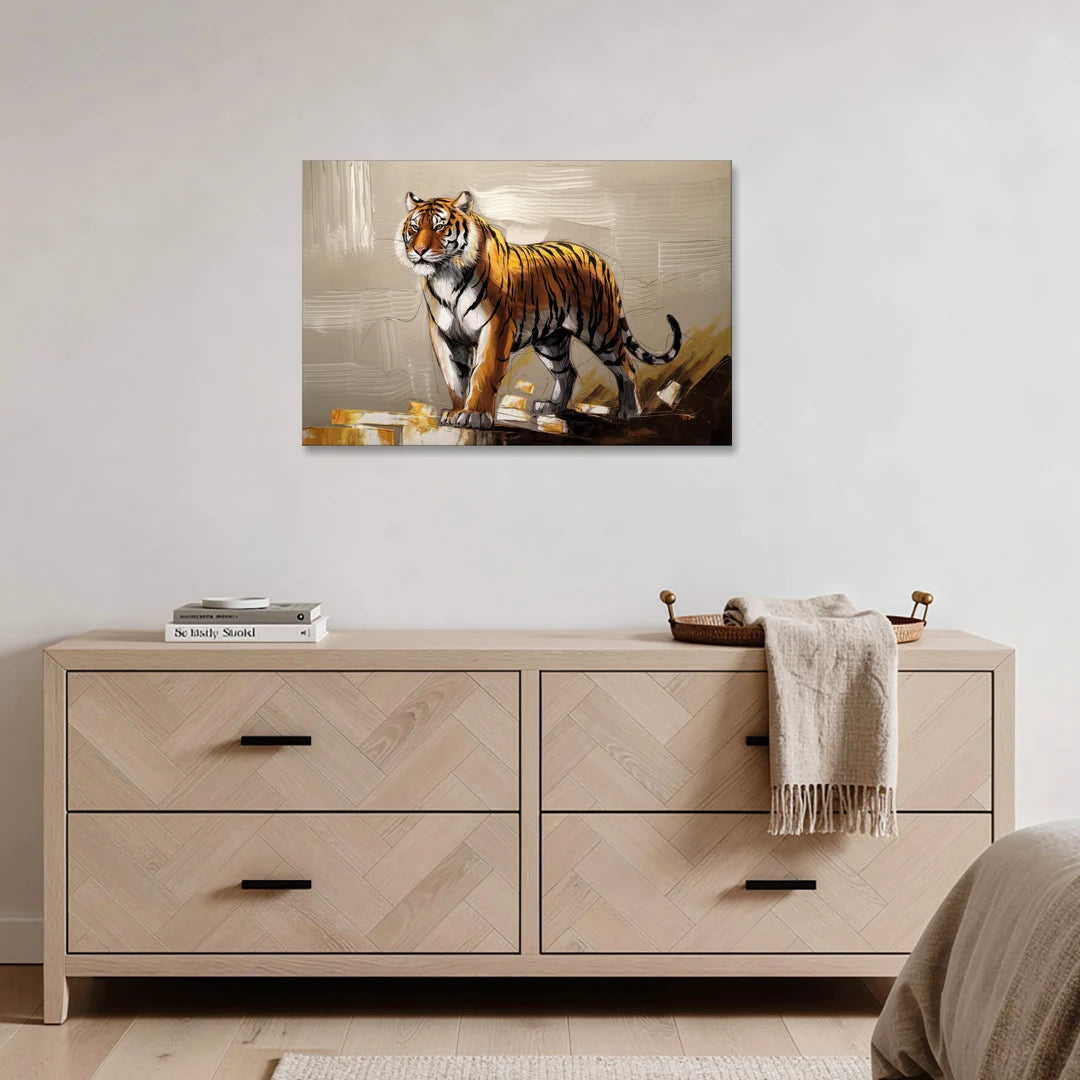 Royal Tiger - Canvas Wall Art - Coffee Table - 36x24