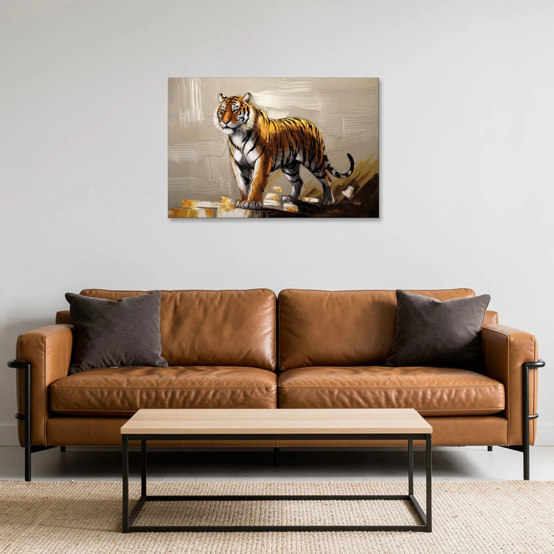 Royal Tiger - Canvas Wall Art - Sofa - 36x24