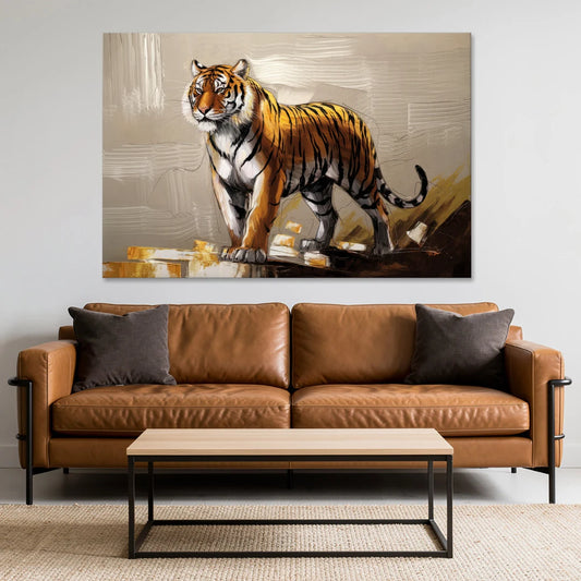 Royal Tiger - Canvas Wall Art - Sofa - 60x40