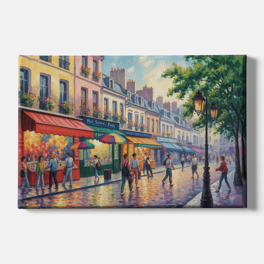 Rue Saint Paul Vibes - Canvas Wall Art