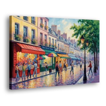 Rue Saint Paul Vibes Side - Canvas Wall Art