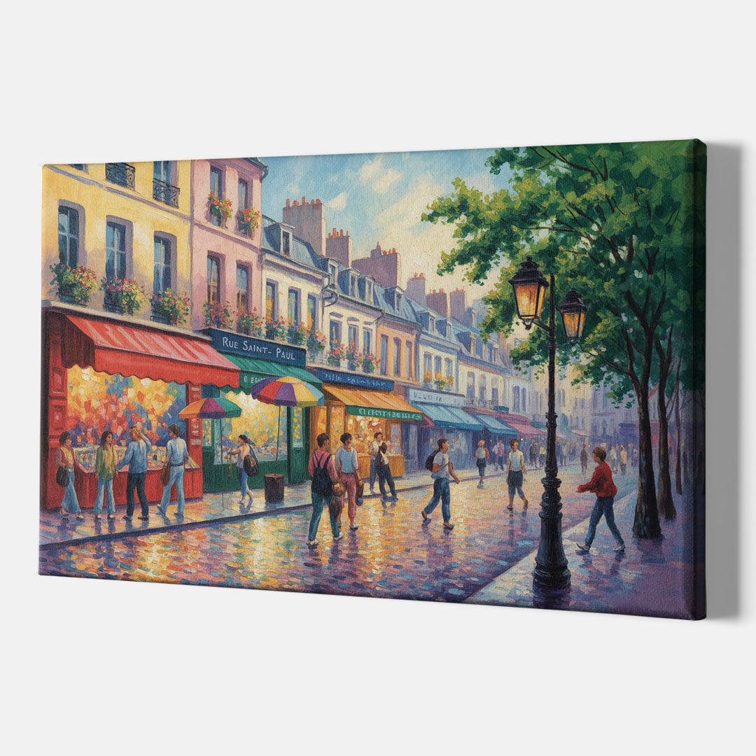 Rue Saint Paul Vibes - Canvas Print Art Sides