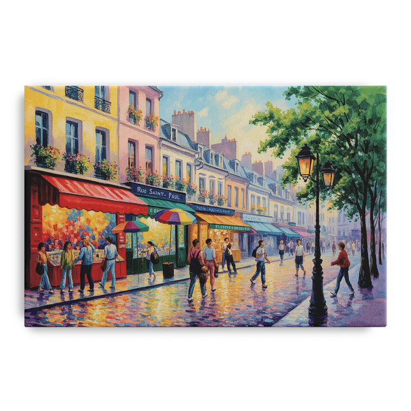 Rue Saint Paul Vibes Front - Canvas Wall Art
