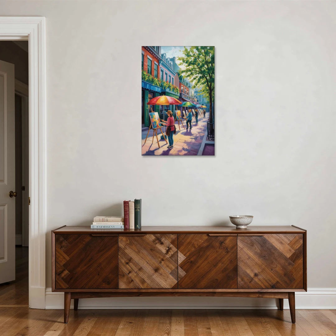 Rue du Tresor Artists Quebec - Canvas Wall Art - Coffee Table - 24x36