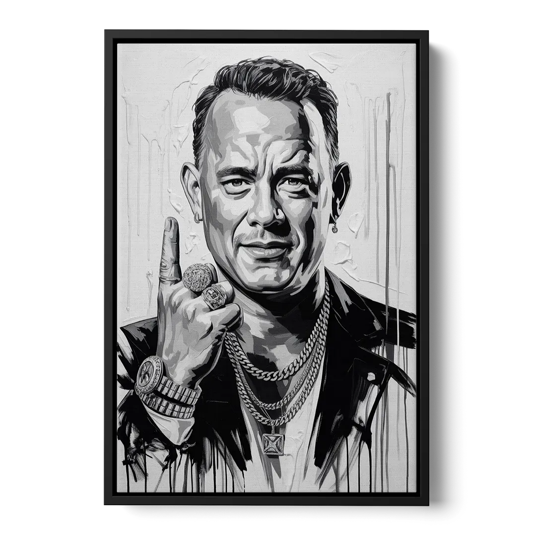 Run Forever 2.0 Front - Black Canvas Wall Art