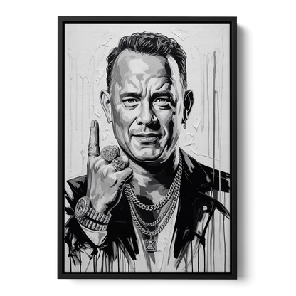 Run Forever 2.0 Front - Black Canvas Wall Art