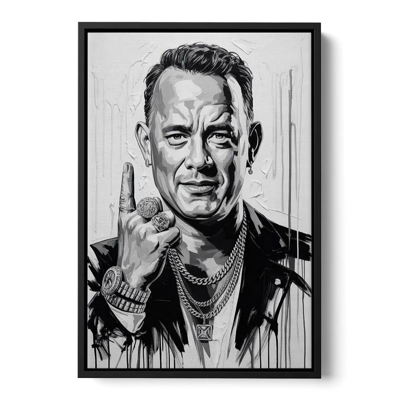 Run Forever 2.0 Front - Black Canvas Wall Art