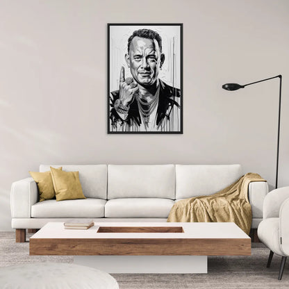 Run Forever 2.0 - Living Room Black Frame Canvas