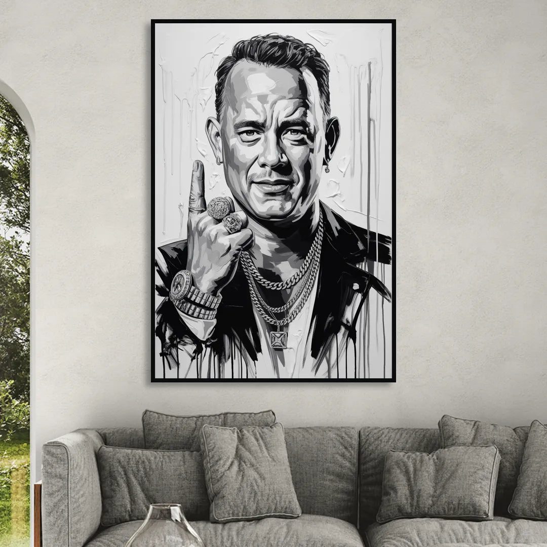 Run Forever 2.0 Living Room - Black Canvas Wall Art