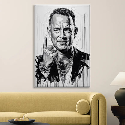 Run Forever 2.0 Living Room - White Canvas Wall Art