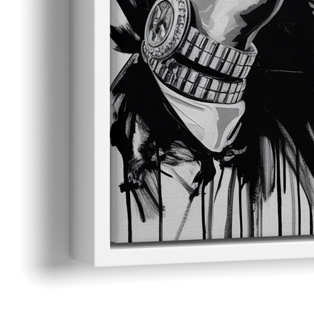 Run Forever 2.0 - Close-Up White Frame Canvas