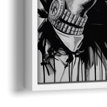 Run Forever 2.0 - Close-Up White Frame Canvas