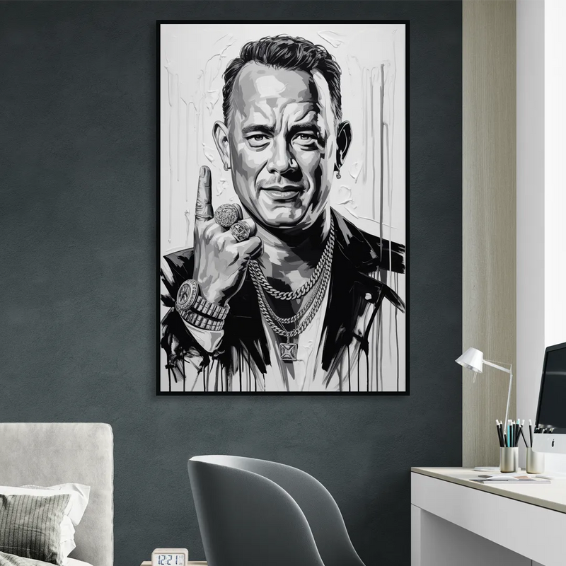 Run Forever 2.0 Sitting Room - Black Canvas Wall Art