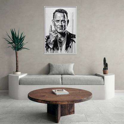 Run Forever 2.0 - Living Room White Frame Canvas