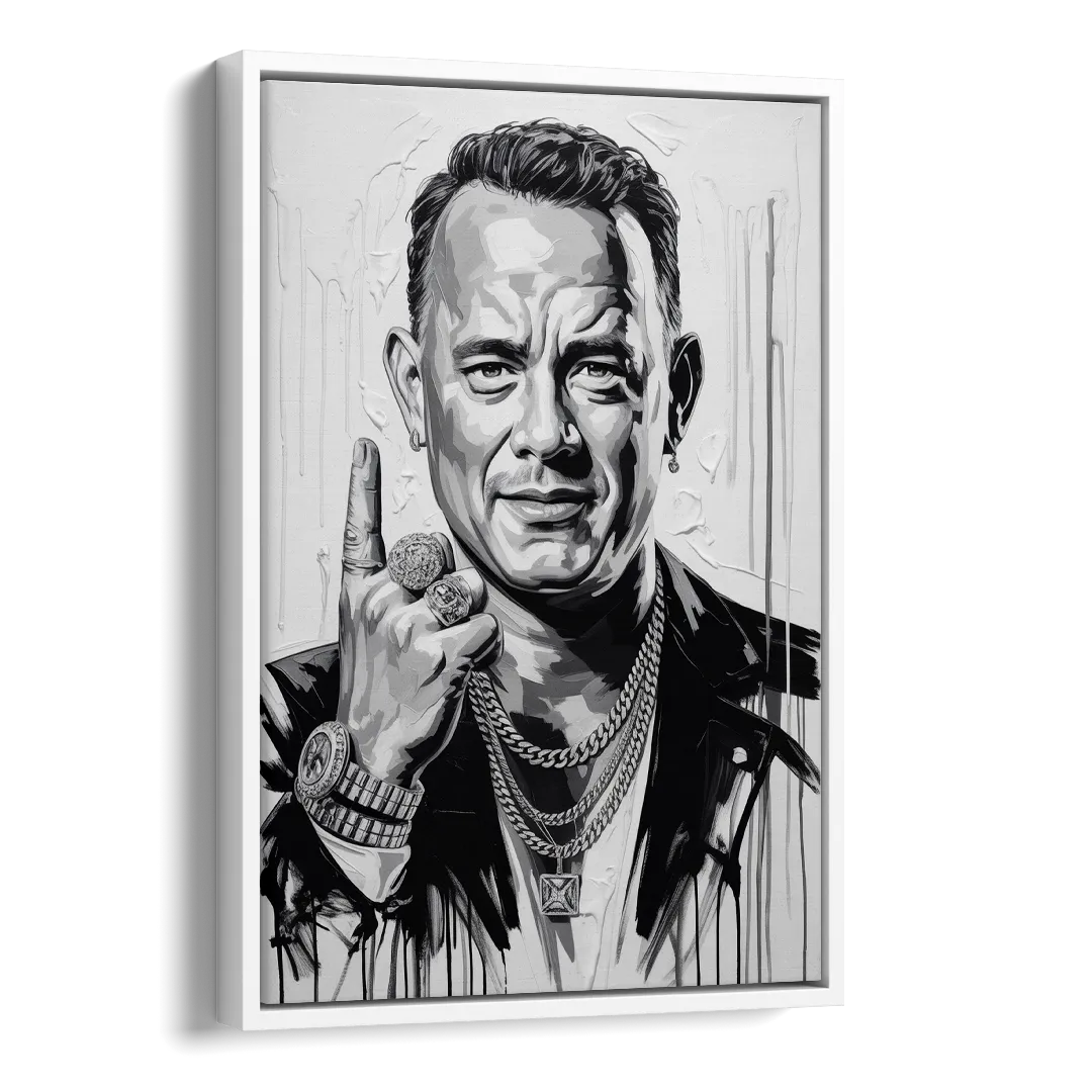 Run Forever 2.0 Side - White Canvas Wall Art